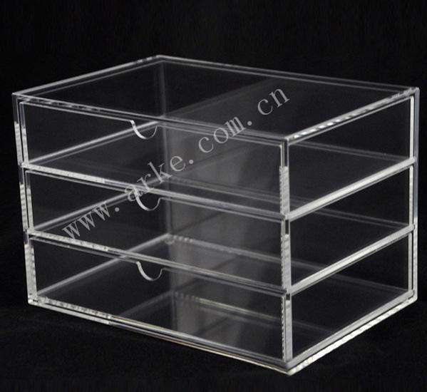 Acrylic three-layer box